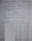 Note d'admission à l'examen
